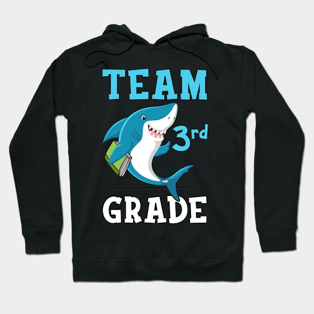 3rd Grade Teacher Student Shirts Shark Back To School Gift Hoodie by hardyhtud